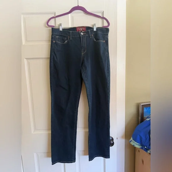 Lucky Brand Women's Deep Indigo Straight Leg Jeans - Picture 1 of 7